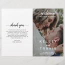 Search for folded wedding programs Minimalist