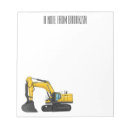 Search for construction notepads Excavator