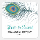 Search for peacock save the date stickers Bride