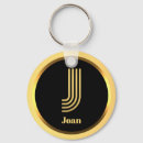 Search for letter j key rings Black