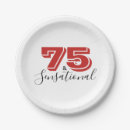 Search for 75th birthday paper plates Celebration