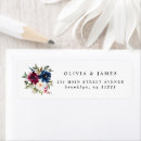Search for navy blue wedding return address labels Typography