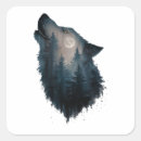 Search for howling wolf at moon stickers Animal