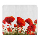Search for red poppies chopping boards Nature