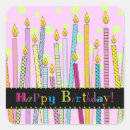 Search for birthday cake candles stickers Colourful