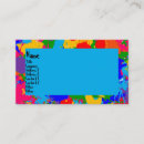 Search for paint splatter business cards Painted