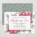 Search for poinsettia christmas invitations Elegant calligraphy script