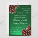Search for pine cone wedding invitations Green