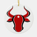 Search for bull christmas tree decorations Red