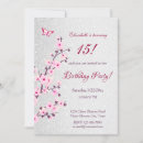 Search for japanese sakura birthday invitations Pink