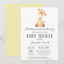 Search for yellow giraffe baby shower invitations Cute
