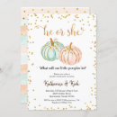 Search for pastel gender reveal invitations He or she