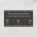 Search for cross stitch business cards Sewing