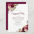 Search for marsala engagement party invitations Flowers