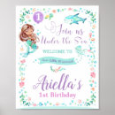 Search for mermaid birthday party posters Gold glitter