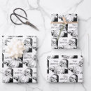Search for black santa christmas wrapping paper Retro