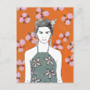 Search for orange stamp postcards Woman