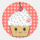 Search for kawaii cake stickers Cupcake