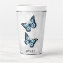 Search for colorful butterfly mugs Blue