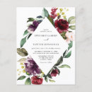 Search for red and purple wedding invitations Botanical