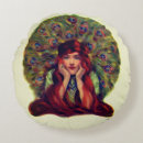 Search for peacock feather cushions Vintage