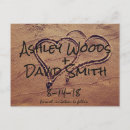 Search for hearts sand save the dates Engagement