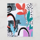 Search for black and white abstract art postcards Colourful