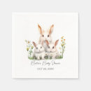 Search for bunny baby shower napkins Wildflower