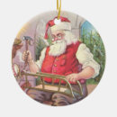 Search for santa workshop christmas tree decorations Vintage