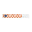 Search for orange black return address labels Pattern