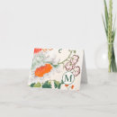 Search for monogrammed folded note cards Pink