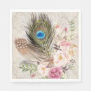 Search for peacock feather napkins Chic