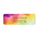 Search for red and purple return address labels Modern