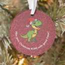 Search for dinosaur santa christmas tree decorations Cartoon
