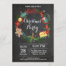 Search for floral christmas invitations Red and green