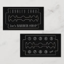 Search for barber customer loyalty cards Black