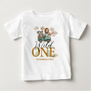 Search for wild one baby boy tshirts First birthday party