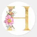 Search for gold monogram h stickers Flowers