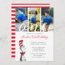 Search for cat in a hat birthday invitations Toddler