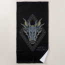 Search for house of the dragon beach towels Balerion skull