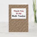 Search for math teacher thank you cards School