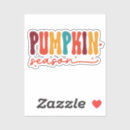 Search for pumpkin vinyl stickers Season