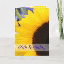 Search for sunflower 60th birthday invitations Floral