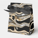 Search for black and white stripe favour boxes Gold