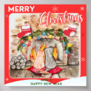 Search for christmas fireplace posters Cosy