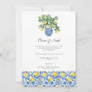 Search for lemon engagement party invitations Mediterranean