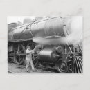 Search for vintage steam train postcards Engineer