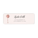 Search for cute flamingo return address labels Modern