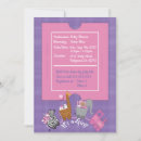 Search for purple giraffe baby shower invitations Animal