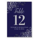 Search for silver table cards Navy blue